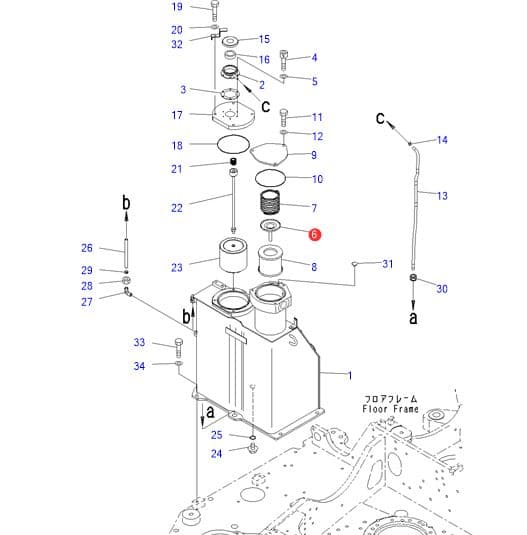 21W-60-41170 21W6041170 valve hydraulic tank